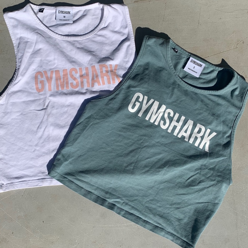 Two Gymshark Crop Tops